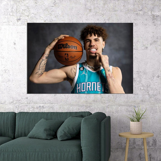 LaMelo Ball Basketball Player Poster Motivational Sports Print - xonomax