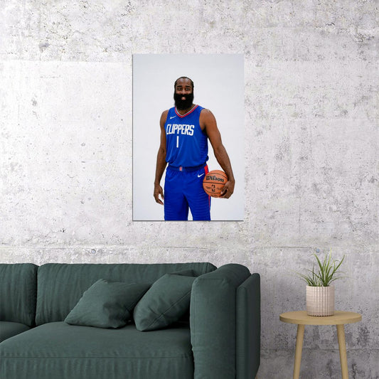 James Harden Basketball Player Poster Motivational Sports Print - xonomax