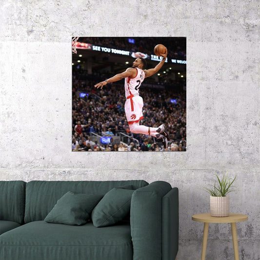 Norm Powell Slam Dunk Basketball Player Poster Motivational Sports Print - xonomax