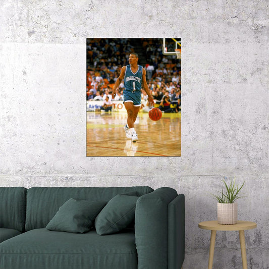 Muggsy Bogues Basketball Player Poster Motivational Sports Print Gift for Man - xonomax