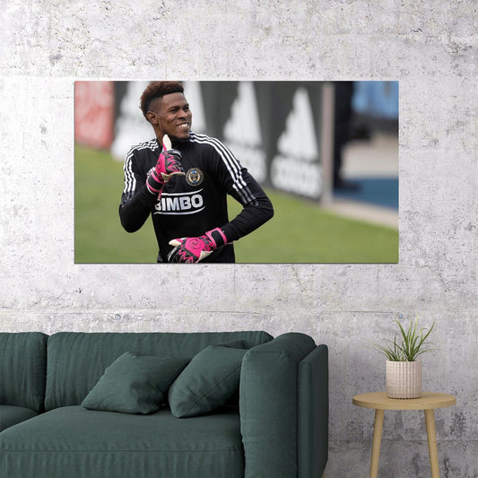 Andre Blake Philadelphia USA Soccer Poster Famous Football Superstar Motivational Sports Print - xonomax