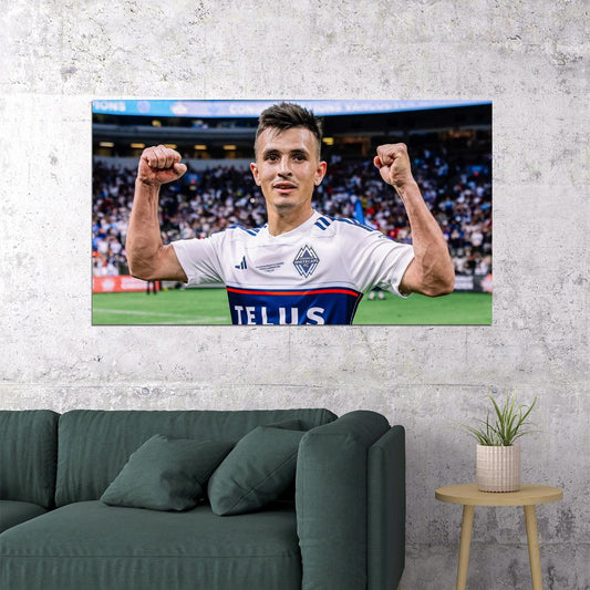 Andres Cubas USA Soccer Poster Famous Football Superstar Motivational Sports Print - xonomax