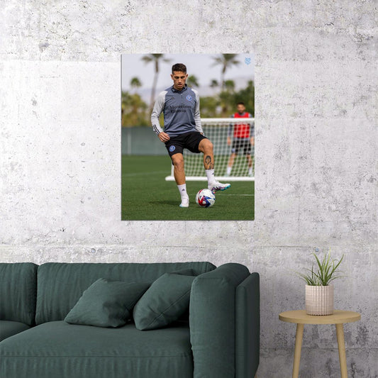 Braian Cufre USA Soccer Poster Famous Football Superstar Motivational Sports Print - xonomax