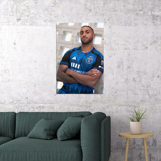 Carlos Akapo USA Soccer Poster Famous Football Superstar Motivational Sports Print - xonomax