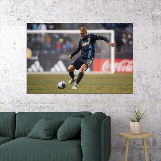 Jakob Glesnes USA Soccer Poster Famous Football Superstar Motivational Sports Print - xonomax