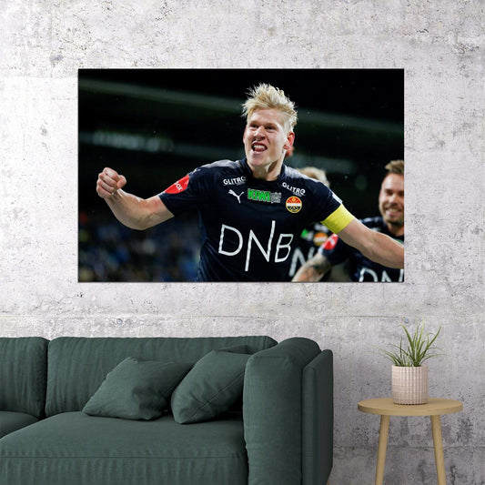 Jakob Glesnes USA Soccer Poster Famous Football Superstar Motivational Sports Print - xonomax