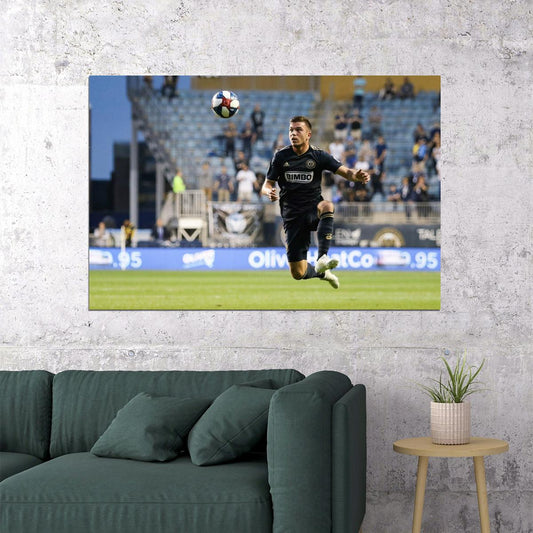 Kai Wagner Phildelphia USA Soccer Poster Famous Football Superstar Motivational Sports Print - xonomax