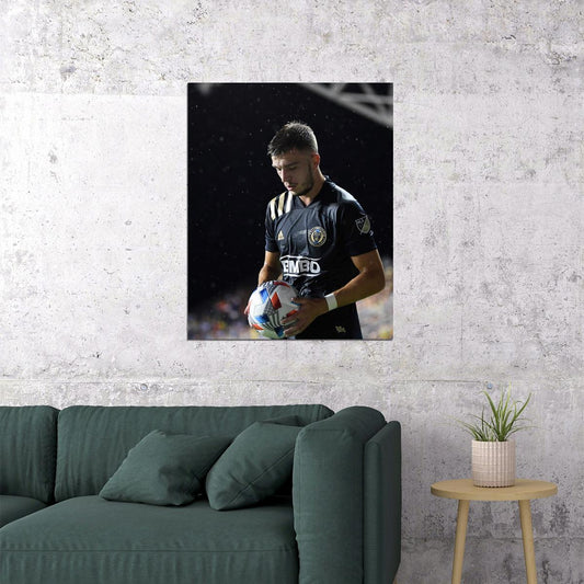 Kai Wagner Phildelphia USA Soccer Poster Famous Football Superstar Motivational Sports Print - xonomax