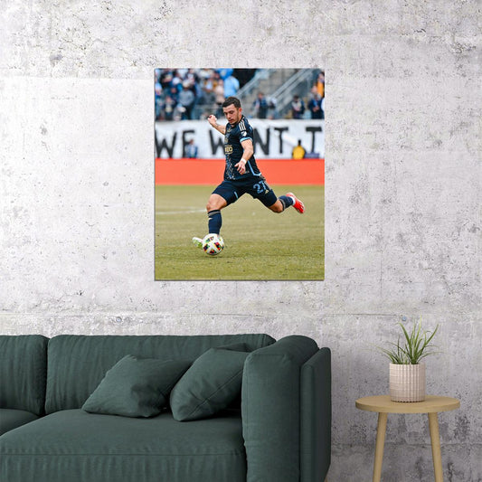 Kai Wagner Phildelphia USA Soccer Poster Famous Football Superstar Motivational Sports Print - xonomax