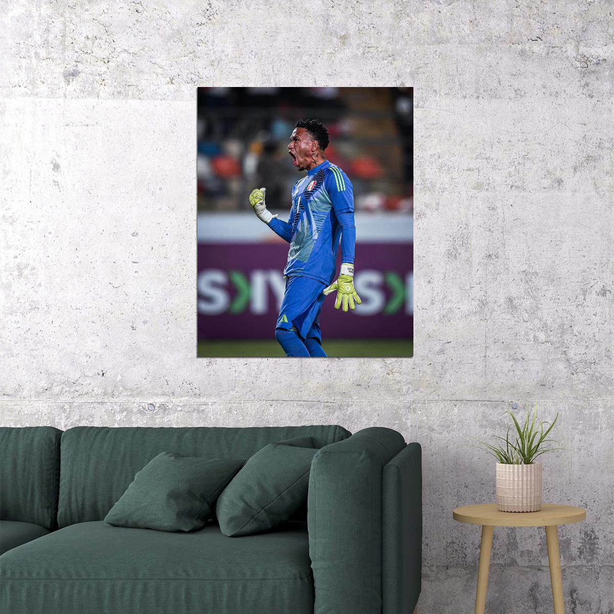 Pedro Gallese Orlando USA Soccer Poster Famous Football Superstar Motivational Sports Print