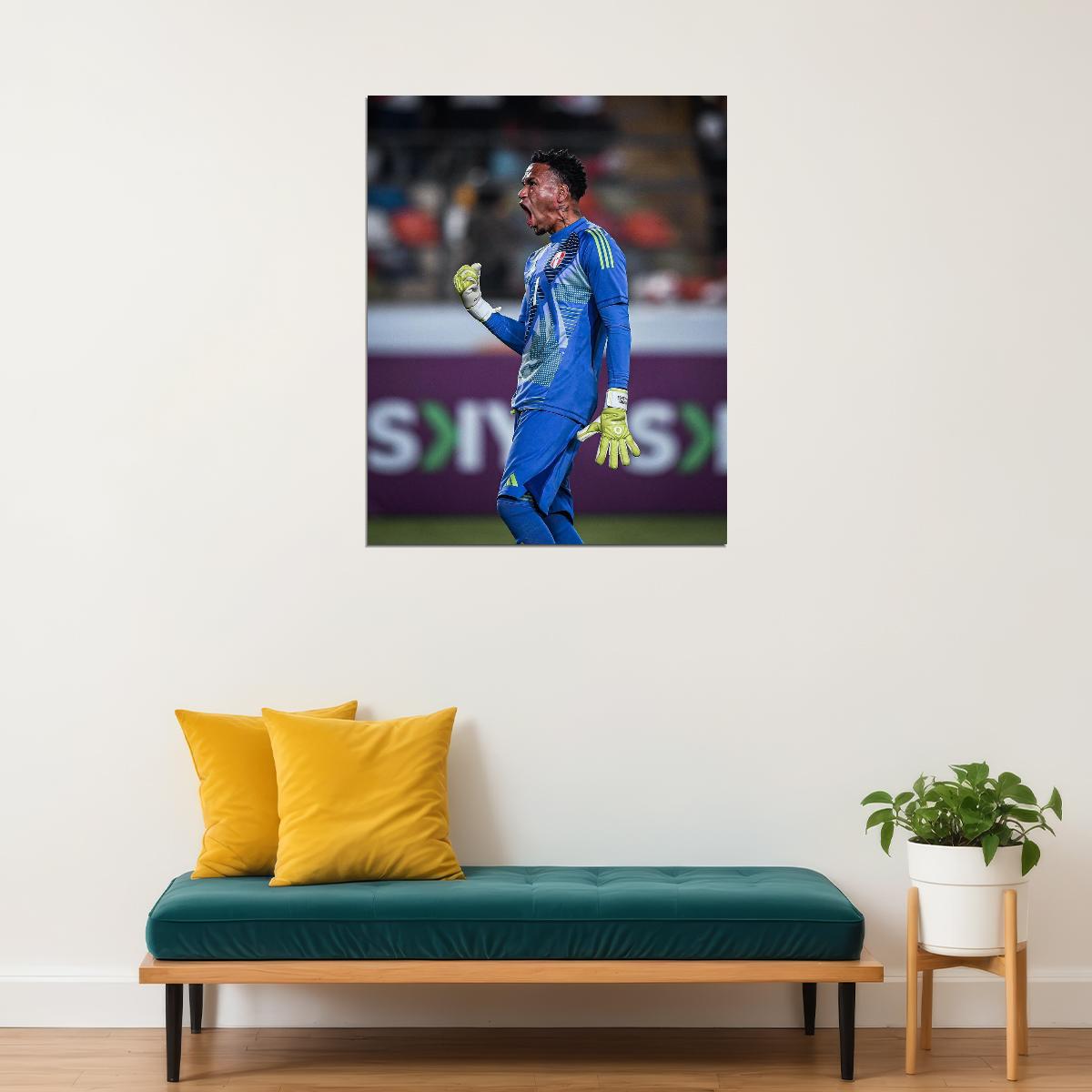 Pedro Gallese Orlando USA Soccer Poster Famous Football Superstar Motivational Sports Print