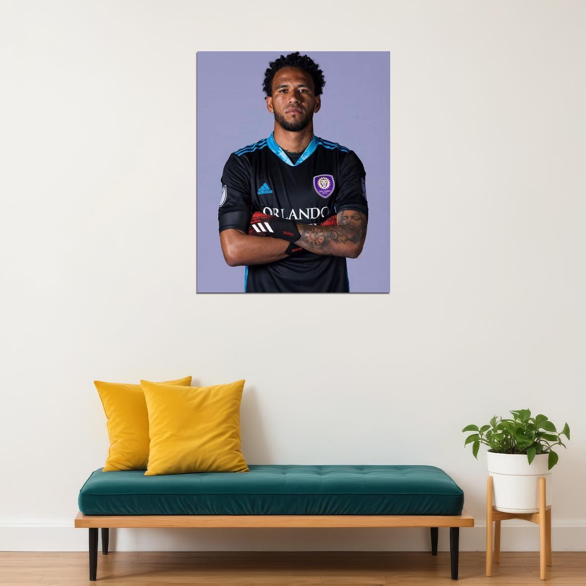 Pedro Gallese Orlando USA Soccer Poster Famous Football Superstar Motivational Sports Print