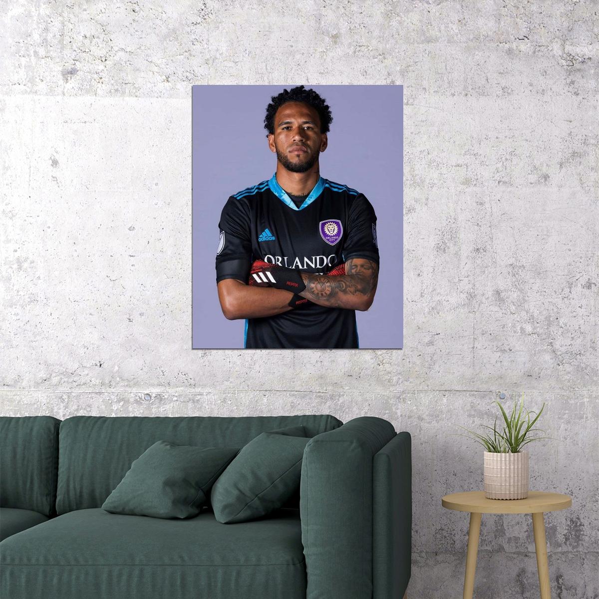 Pedro Gallese Orlando USA Soccer Poster Famous Football Superstar Motivational Sports Print