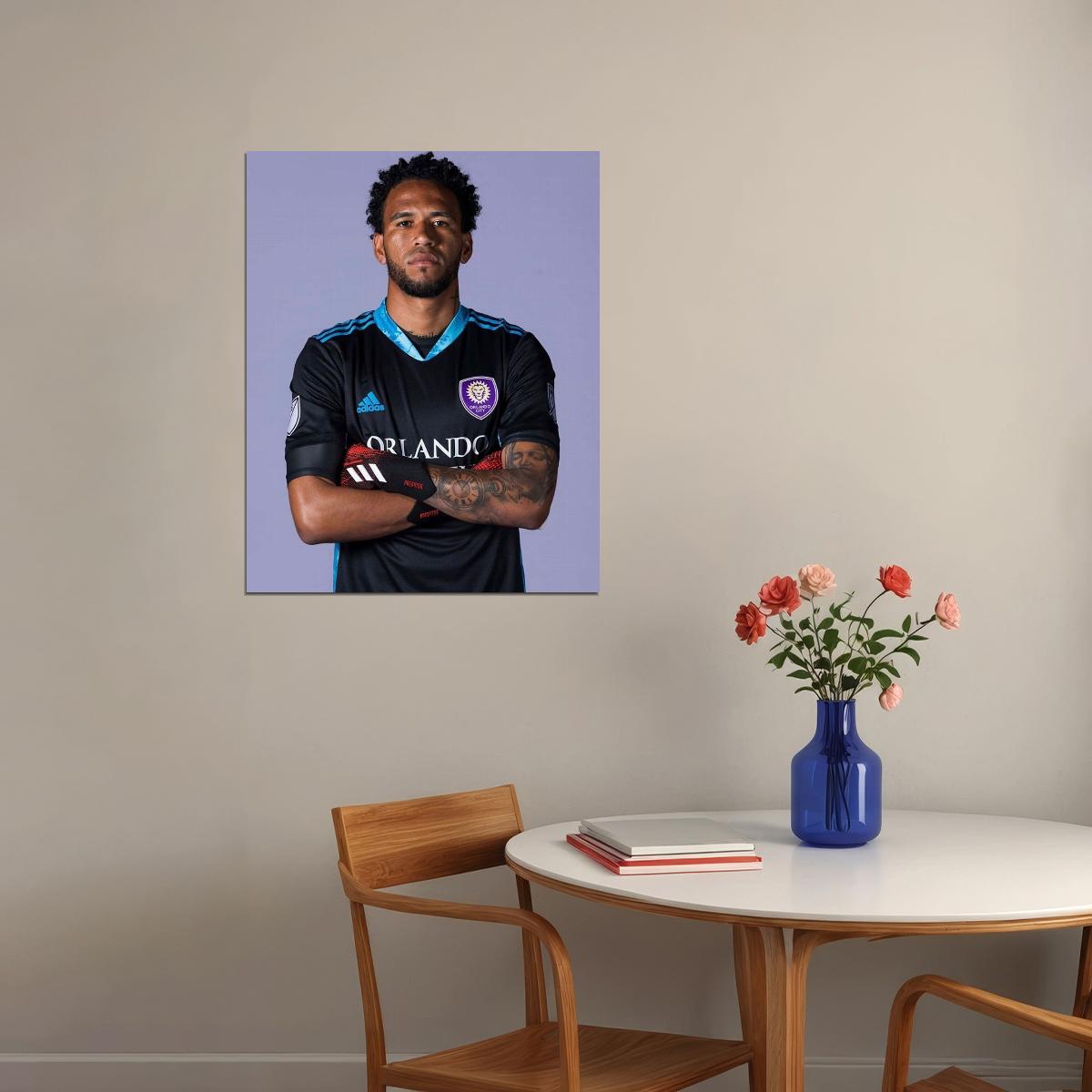 Pedro Gallese Orlando USA Soccer Poster Famous Football Superstar Motivational Sports Print
