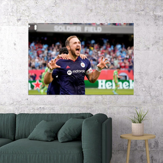 Rafael Czichos Chicago USA Soccer Poster Famous Football Superstar Motivational Sports Print - xonomax