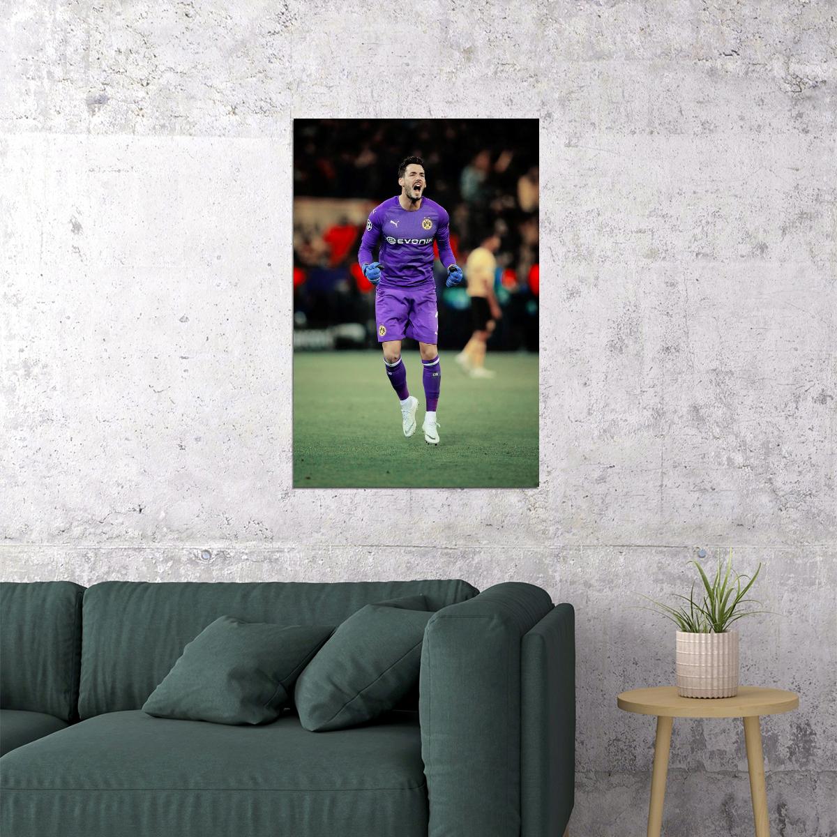 Roman Burki St. Louis USA Soccer Poster Famous Football Superstar Motivational Sports Print