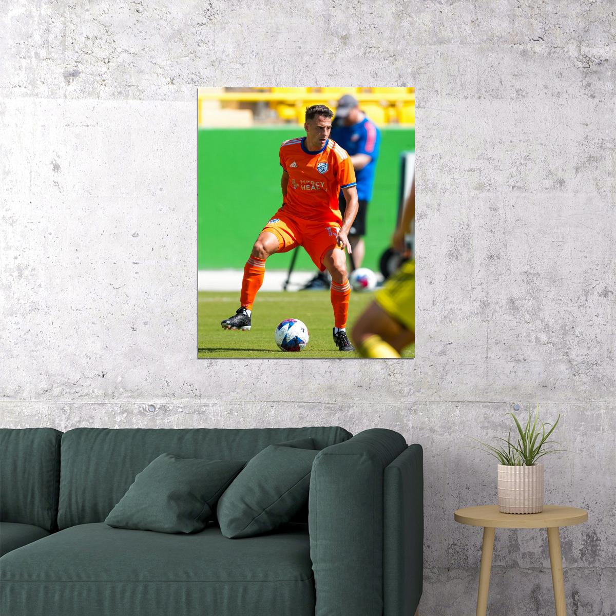 Santiago Arias USA Soccer Poster Famous Football Superstar Motivational Sports Print