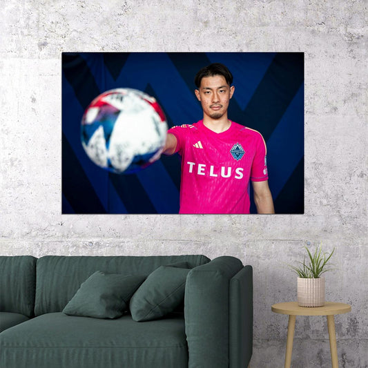 Yohei Takaoka Vancouver USA Soccer Poster Famous Football Superstar Motivational Sports Print - xonomax