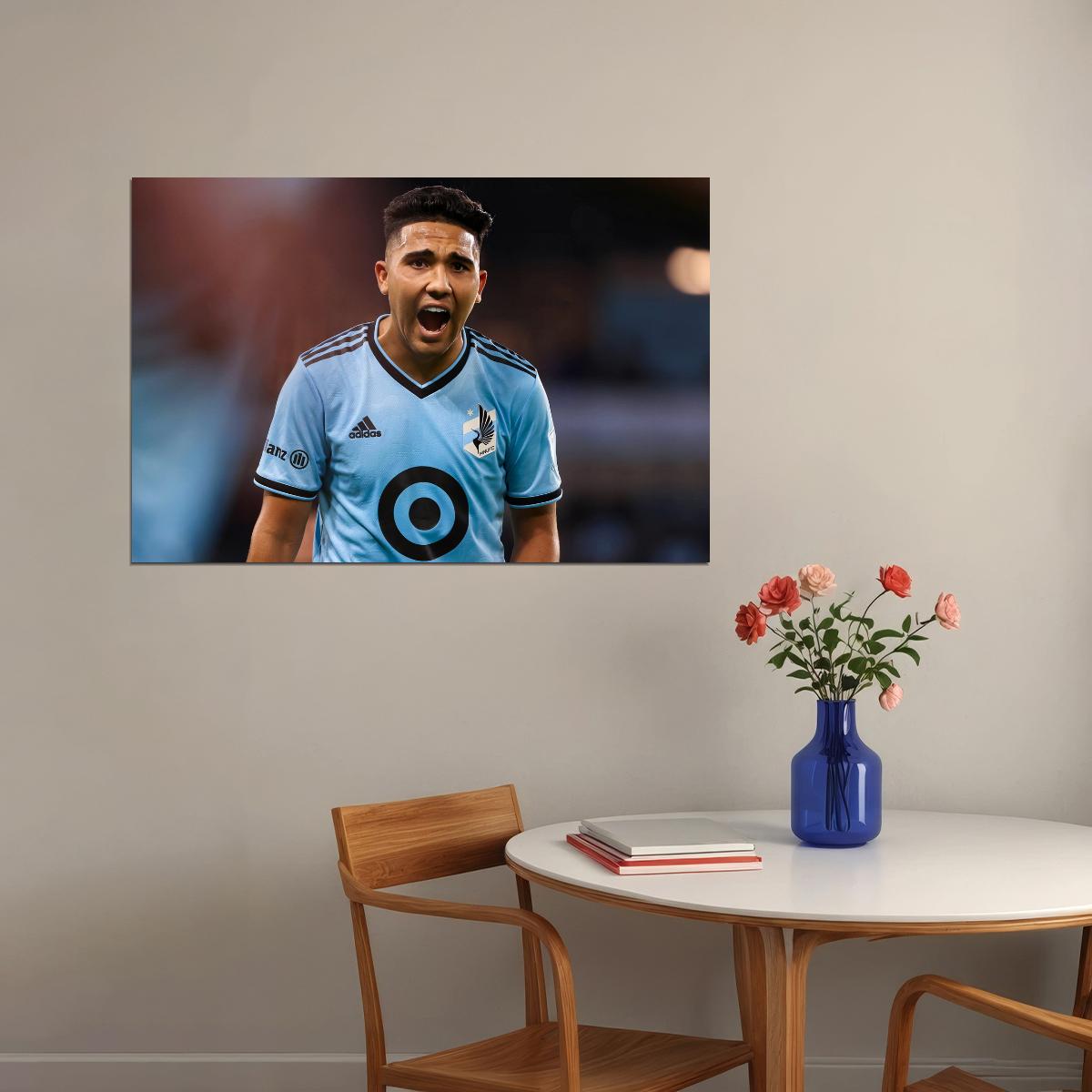 Emanuel Reynoso USA Soccer Poster Famous Football Superstar Motivational Sports Print - xonomax