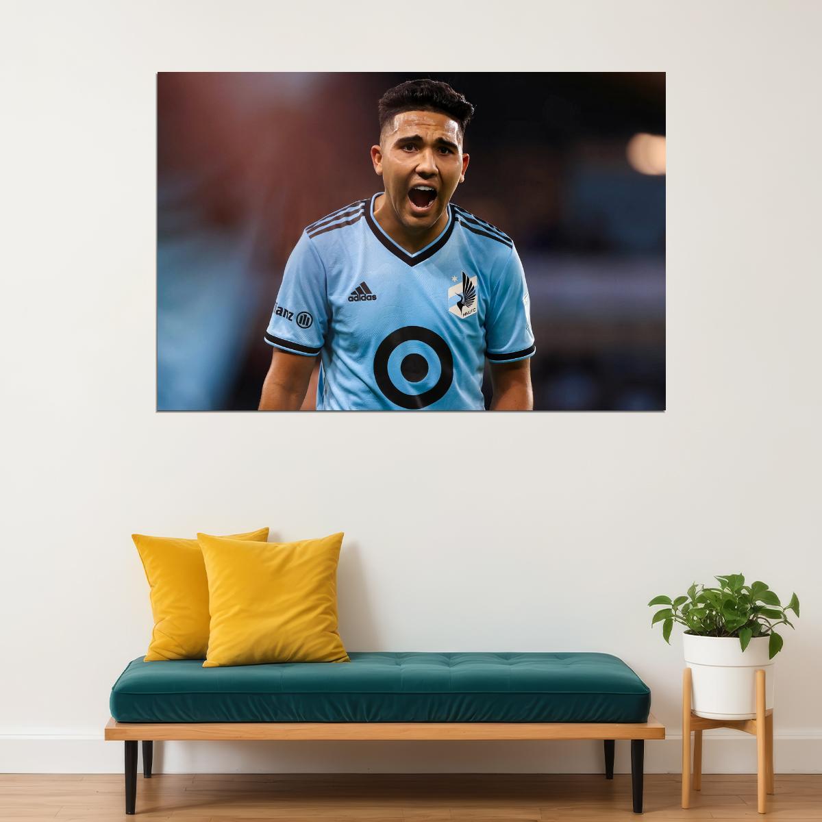 Emanuel Reynoso USA Soccer Poster Famous Football Superstar Motivational Sports Print - xonomax