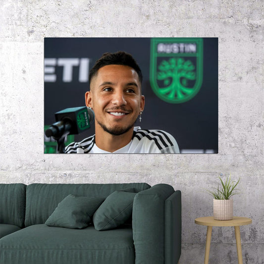 Sebastian Driussi USA Soccer Poster Famous Football Superstar Motivational Sports Print - xonomax