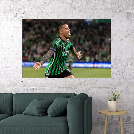 Sebastian Driussi USA Soccer Poster Famous Football Superstar Motivational Sports Print - xonomax