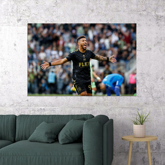 Denis Bouanga USA Soccer Poster Famous Football Superstar Motivational Sports Print - xonomax