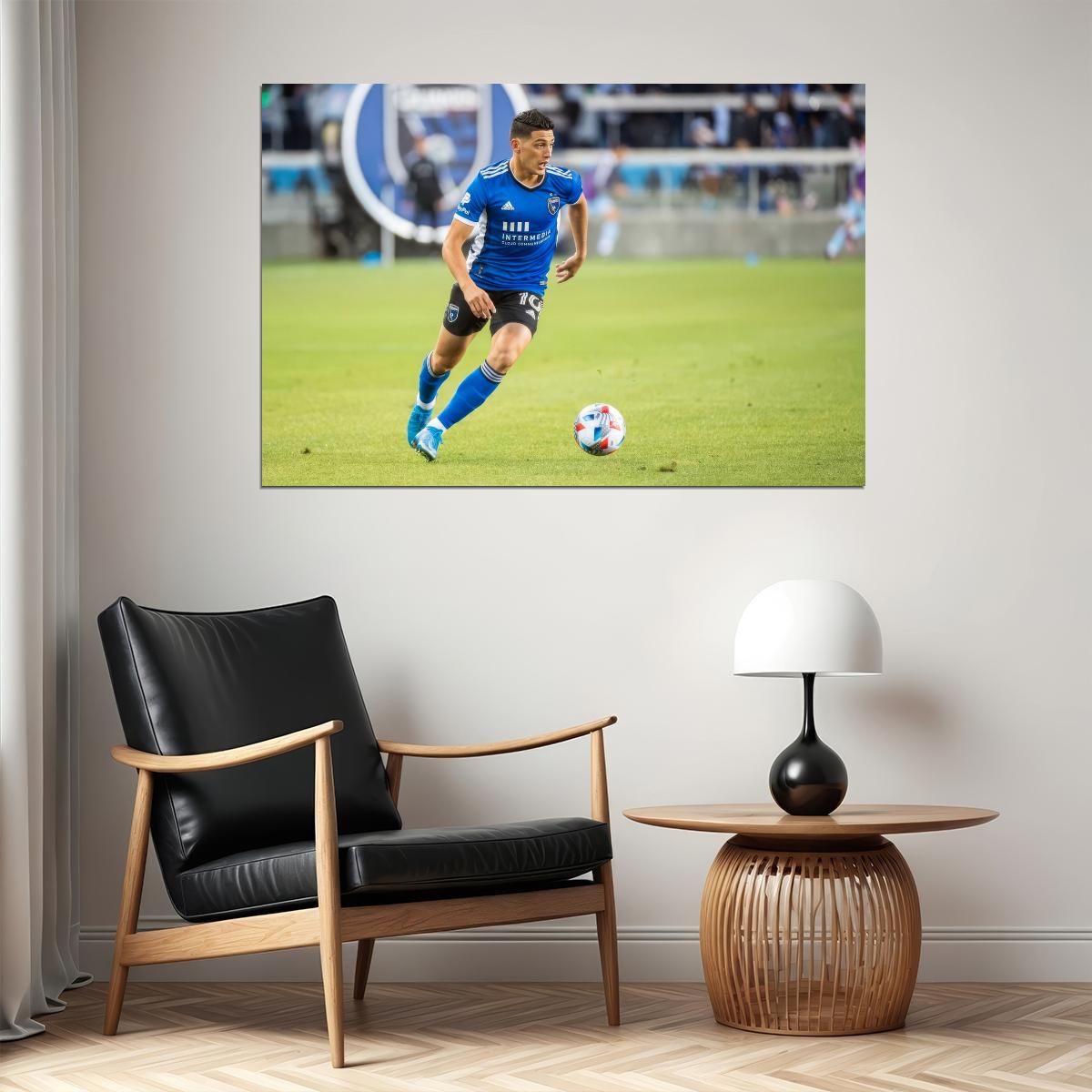 Cristian Espinoza USA Soccer Poster Famous Football Superstar Motivational Sports Print