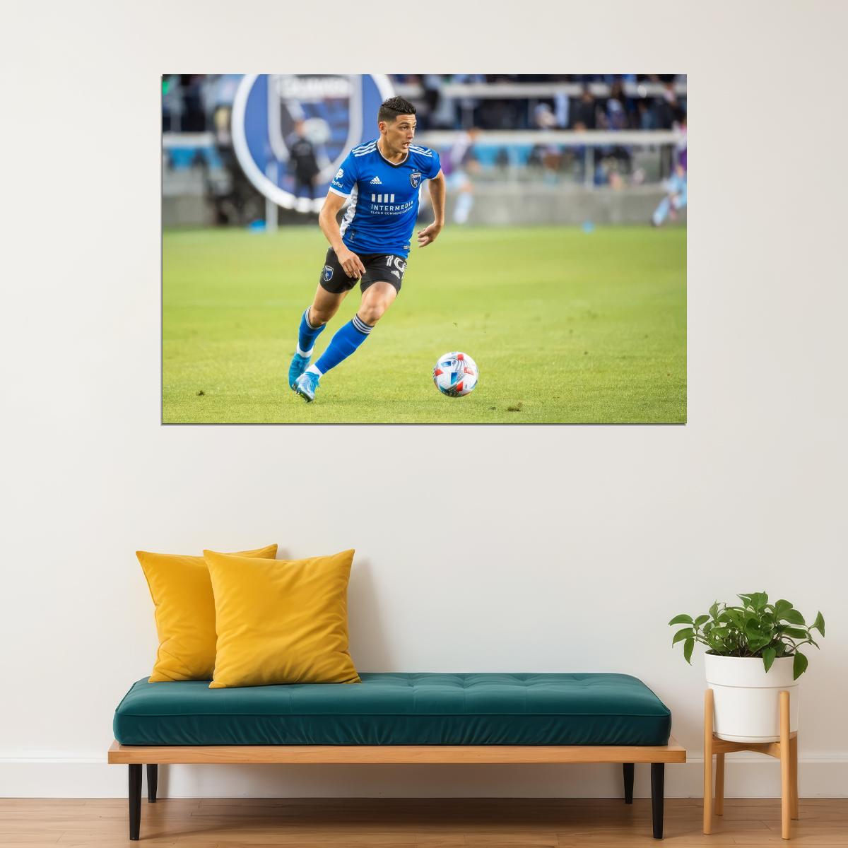 Cristian Espinoza USA Soccer Poster Famous Football Superstar Motivational Sports Print