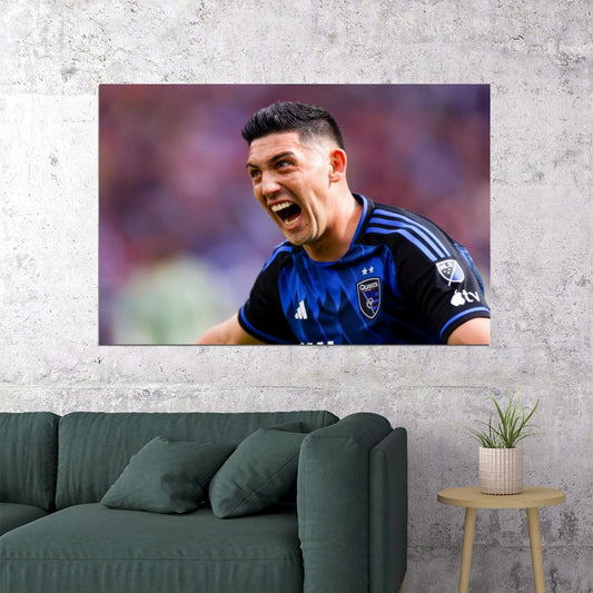 Cristian Espinoza USA Soccer Poster Famous Football Superstar Motivational Sports Print - xonomax