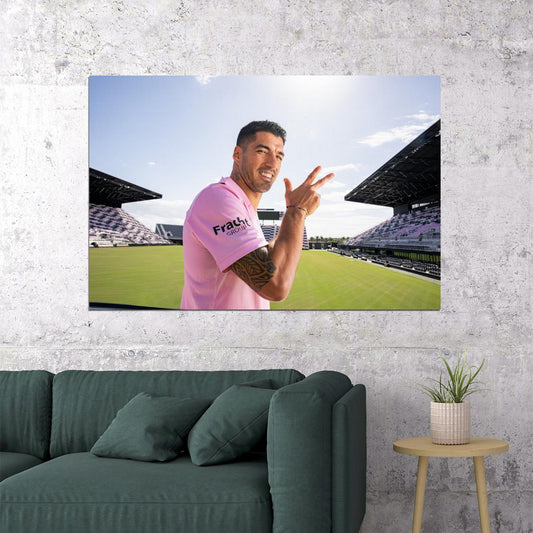 Luis Suarez USA Soccer Poster Famous Football Superstar Motivational Sports Print - xonomax
