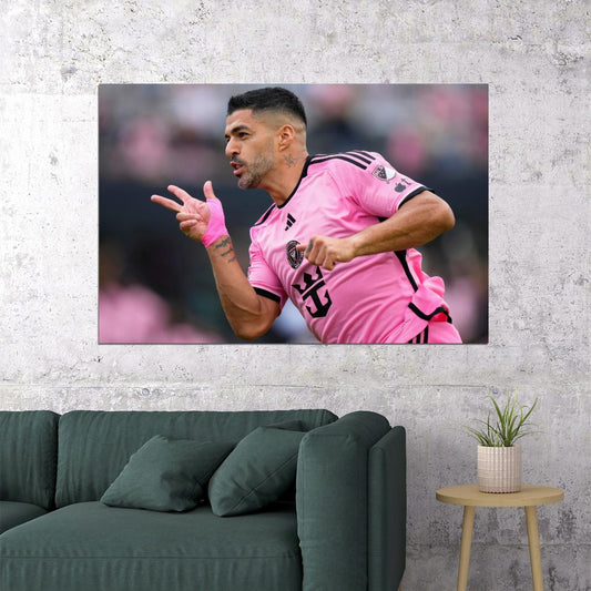 Luis Suarez USA Soccer Poster Famous Football Superstar Motivational Sports Print - xonomax