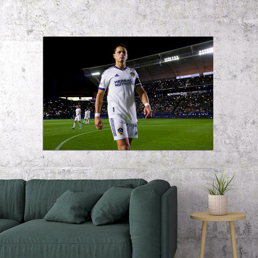 Chicharito USA Soccer Poster Famous Football Superstar Motivational Sports Print - xonomax