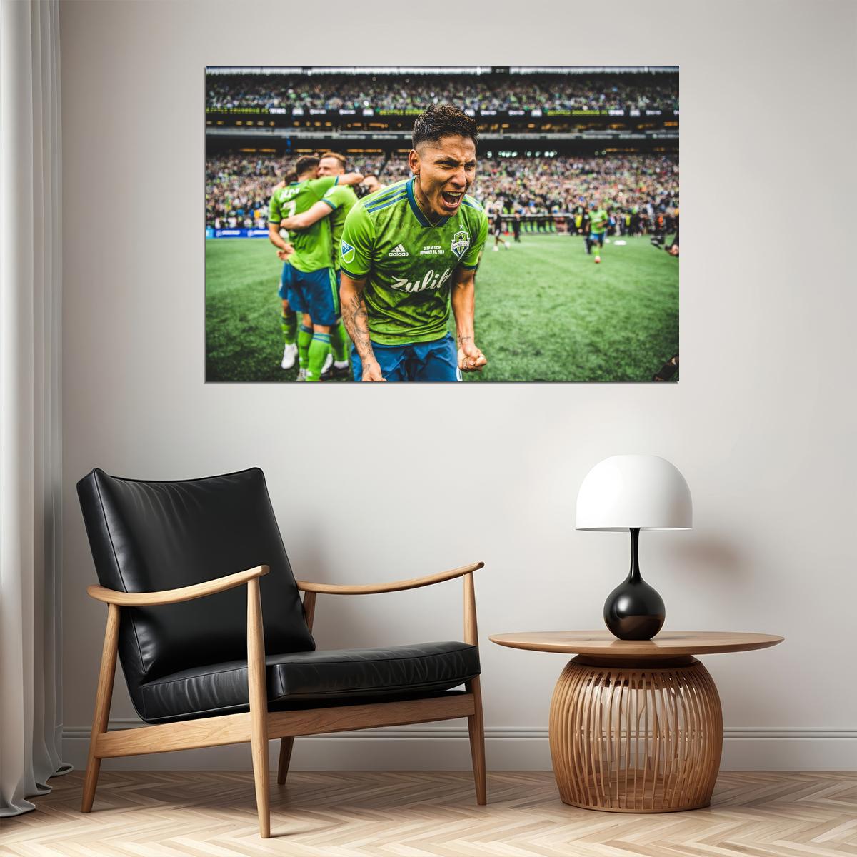 Raul Ruidiaz USA Soccer Poster Famous Football Superstar Motivational Sports Print