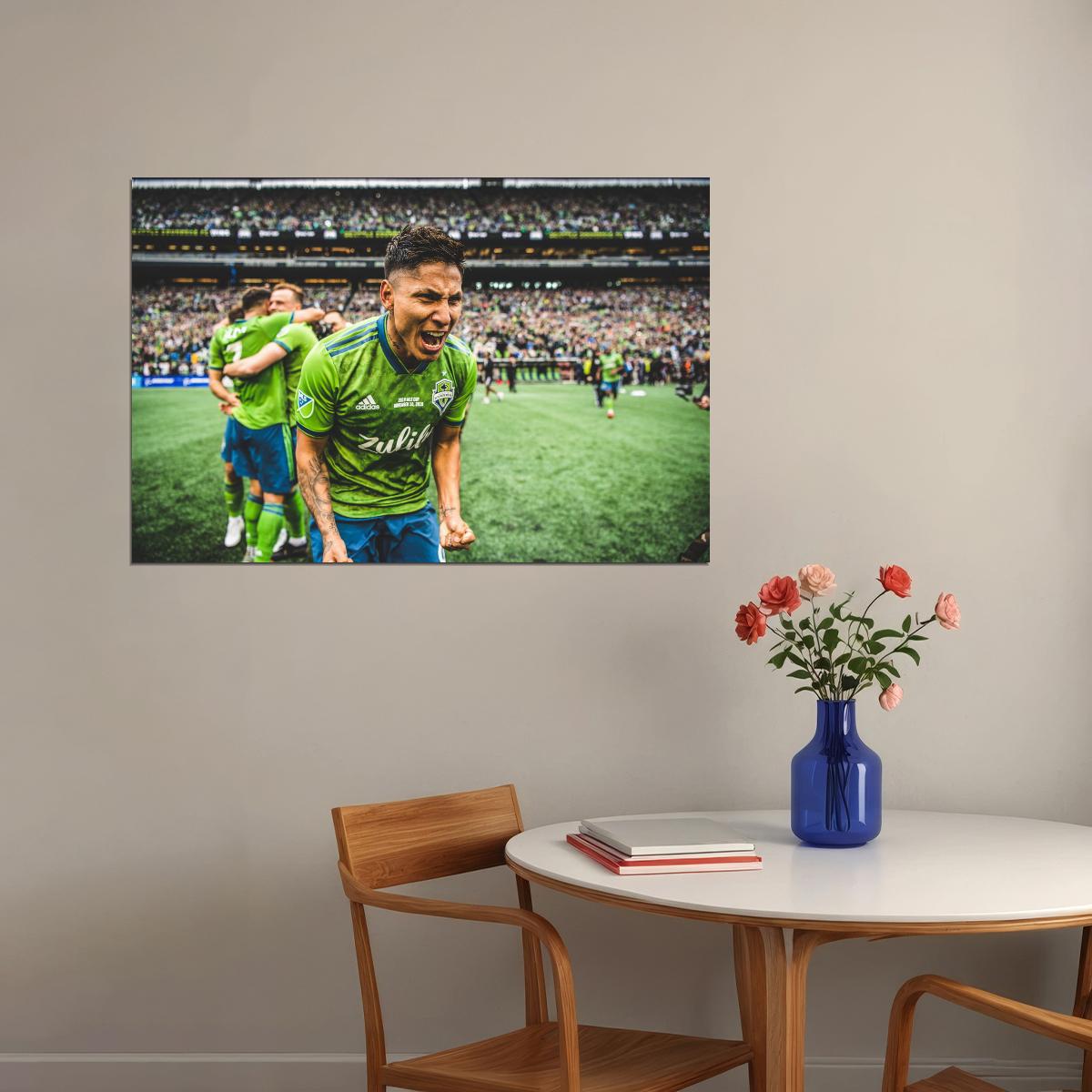 Raul Ruidiaz USA Soccer Poster Famous Football Superstar Motivational Sports Print