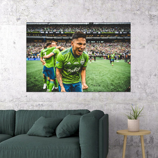 Raul Ruidiaz USA Soccer Poster Famous Football Superstar Motivational Sports Print - xonomax
