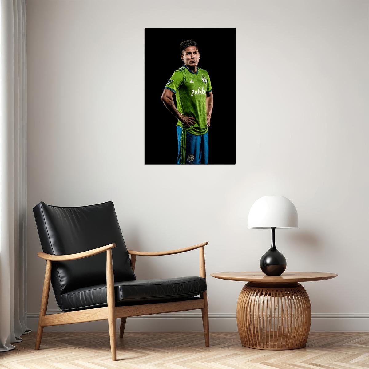 Raul Ruidiaz USA Soccer Poster Famous Football Superstar Motivational Sports Print