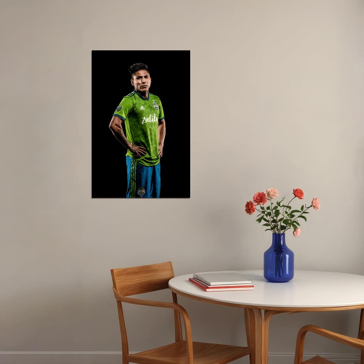 Raul Ruidiaz USA Soccer Poster Famous Football Superstar Motivational Sports Print