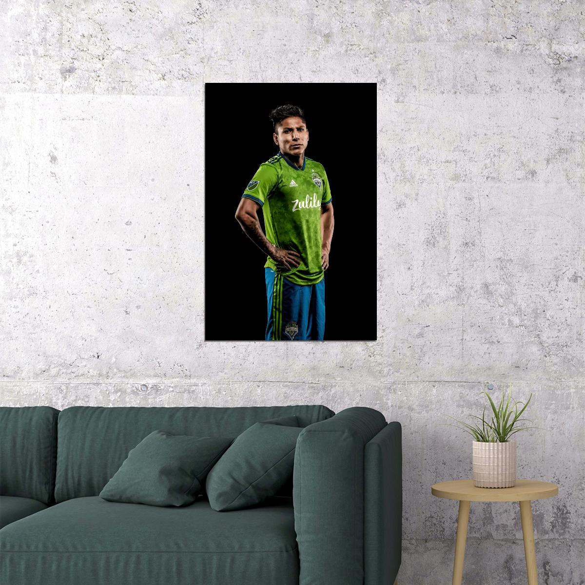 Raul Ruidiaz USA Soccer Poster Famous Football Superstar Motivational Sports Print