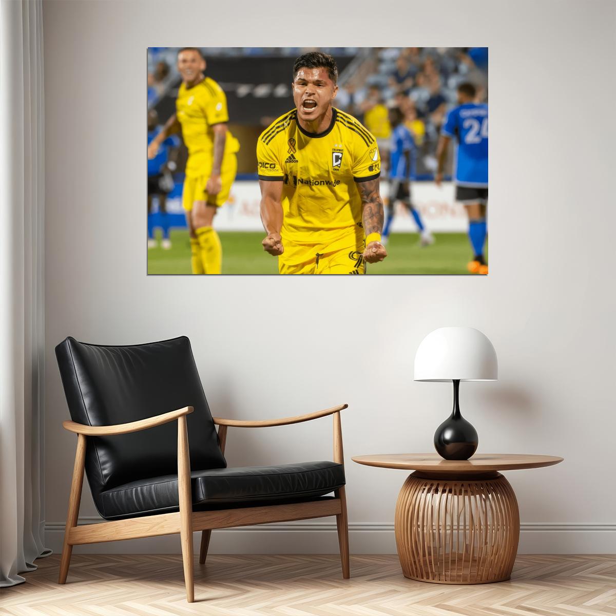 Cucho Hernandez USA Soccer Poster Famous Football Superstar Motivational Sports Print