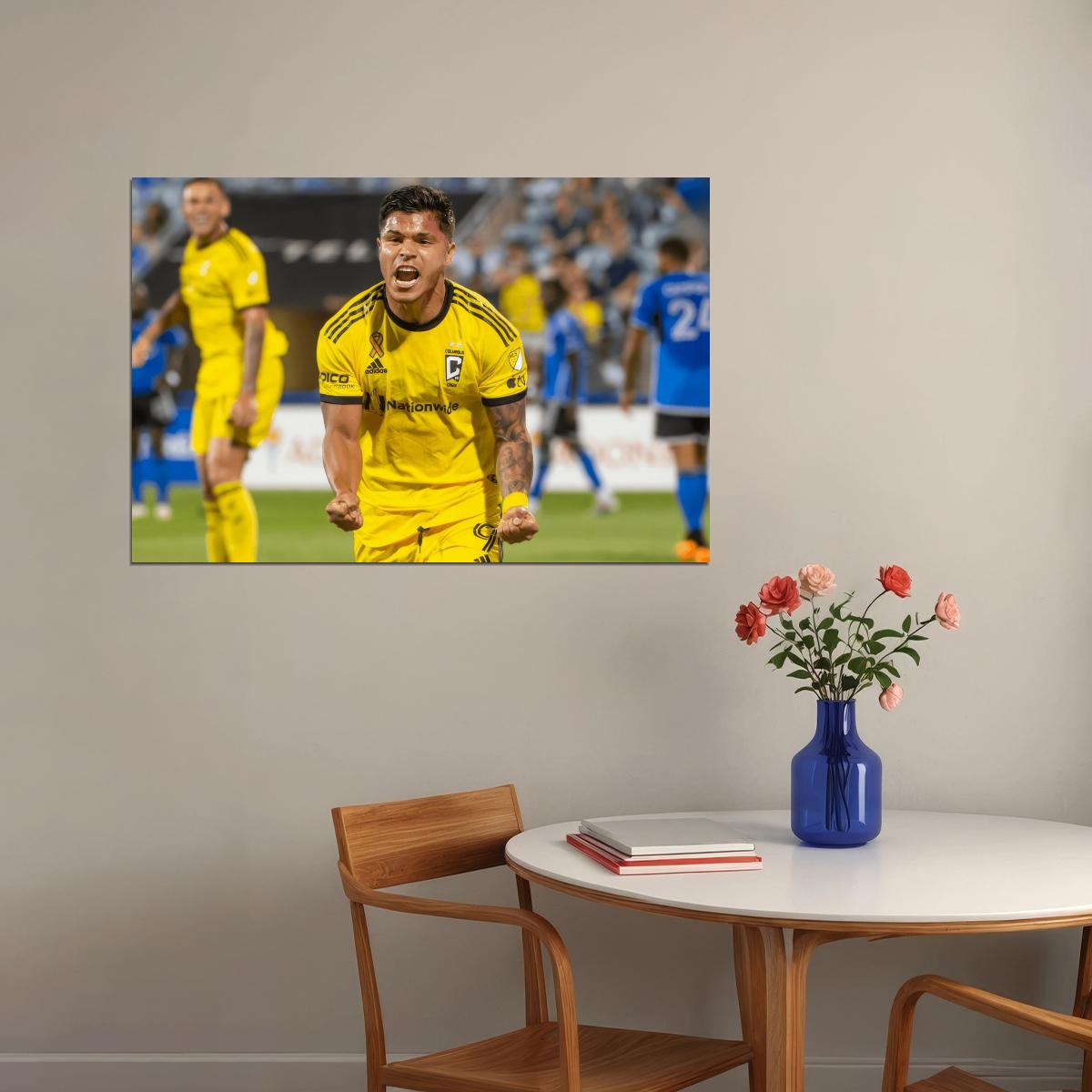 Cucho Hernandez USA Soccer Poster Famous Football Superstar Motivational Sports Print
