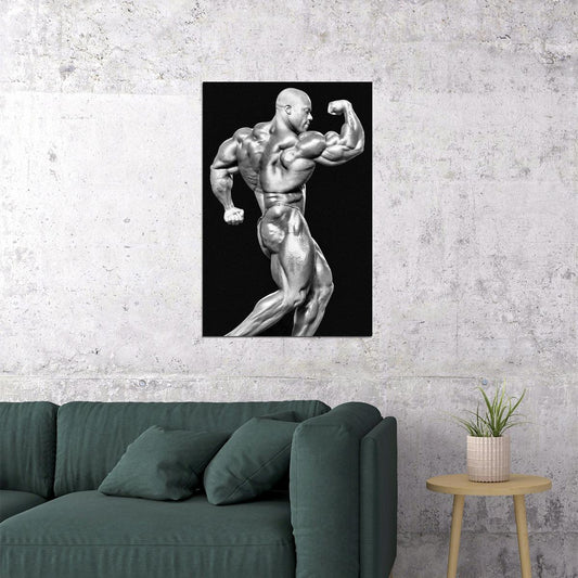 Phil Heath Black And White Pose Famous Bodybuilder Poster Bodybuilding Workout HD Photo Print - xonomax