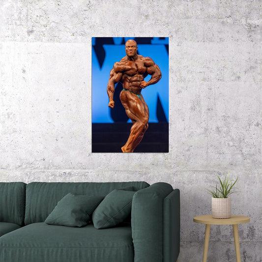 Phil Heath Side Chest Olympia Pose Famous Bodybuilder Poster Bodybuilding Workout HD Photo Print - xonomax