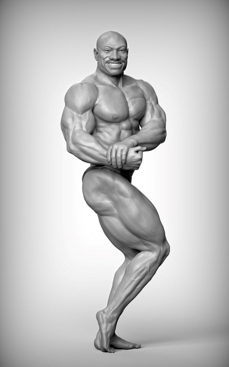 Dexter Jackson Black And White Famous Bodybuilder Poster Bodybuilding Workout HD Photo Print