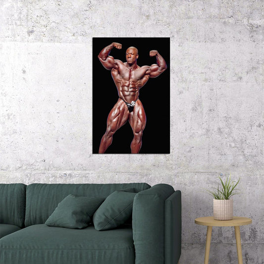 Shawn Rhoden Posing Famous Bodybuilder Poster Bodybuilding Workout HD Photo Print - xonomax