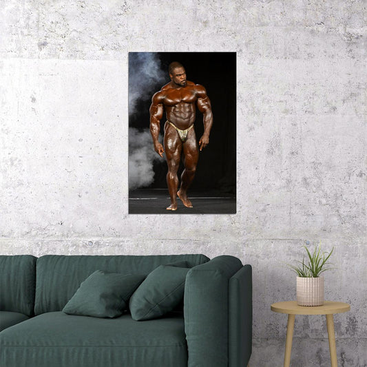 Brandon Curry Olympia Pose Famous Bodybuilder Poster Bodybuilding Workout HD Photo Print - xonomax