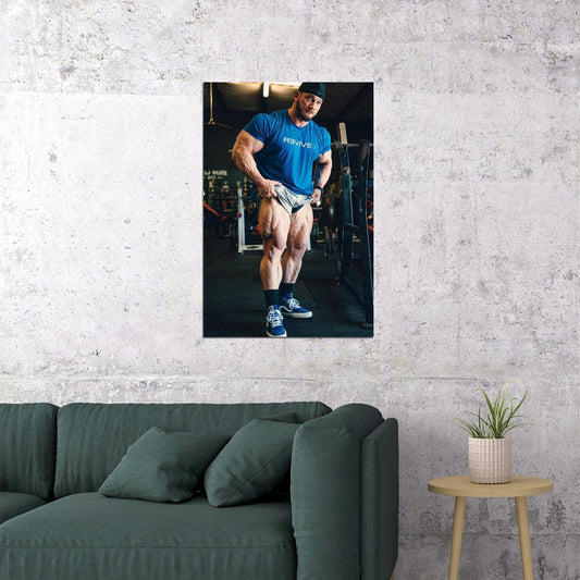 Hunter Labrada Gym Famous Bodybuilder Poster Bodybuilding Workout HD Photo Print - xonomax