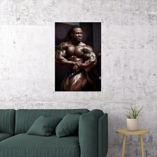 William Bonac Pose Famous Bodybuilder Poster Bodybuilding Workout HD Photo Print - xonomax