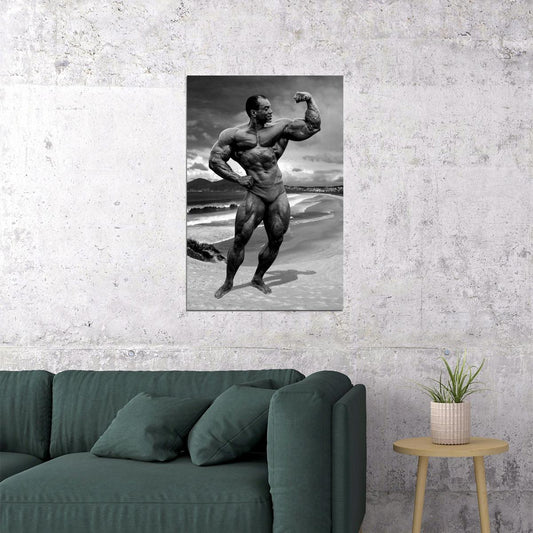 Sergio Oliva The Myth Pose Bodybuilding Old School Icon Poster Famous Bodybuilder HD Photo Print - xonomax