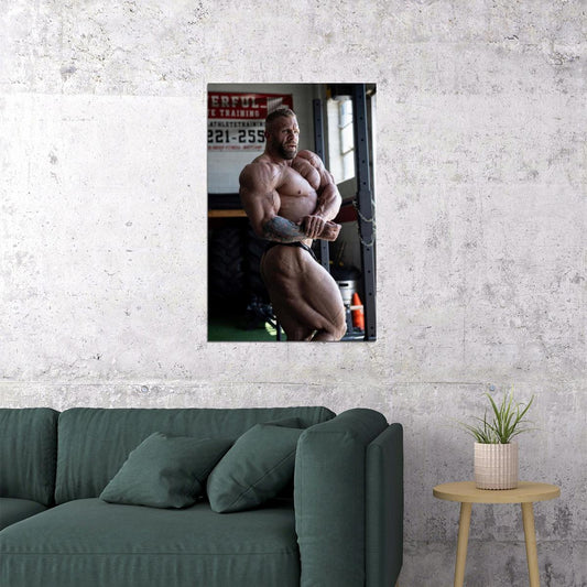 Iain Valliere Gym Shot Famous Bodybuilder Poster Bodybuilding Workout HD Photo Print - xonomax